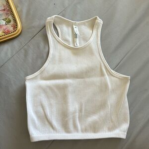 trendy white crop top